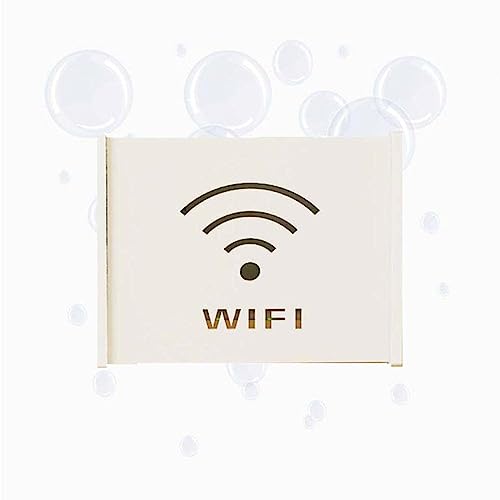 JOEUQK Router Shelves Storage Box Router Box and Cable Concealer Hanging Router Support Wifii Router Storage Rack, A24x8.5x20cm von JOEUQK