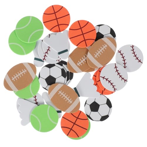 JOINPAYA 1 Packung Ballaufkleber Zur Balldekoration Sticker Partydekorationen Zum Thema Sportball Ball-Mottoparty-Aufkleber Selbstklebende Kugelaufkleber DIY Sportball-Aufkleber Eva von JOINPAYA