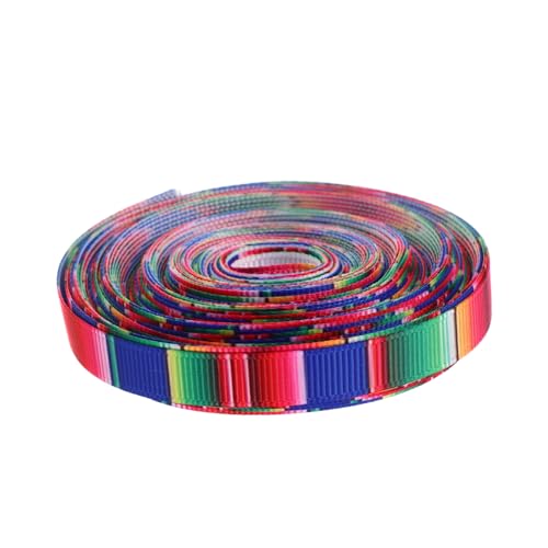 JOINPAYA 1 Rolle Mexikanisches Band Nähzubehör Für Basteldekorationen Ripsband Heimwerken Bögen Bänder Mexikanische Dekorationen Party Mexikanische Ornamente Fiesta Bunt Mexikaner Polyester von JOINPAYA