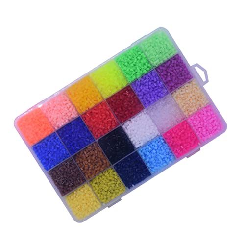 JOINPAYA 1 Satz 24 klebrige perlen selber Machen Perlen für Kinder Perlen in Regenbogenfarben farbige Perlen Farbperlen Mini-Sicherungen 3D-Perlen Bead Set bugelperlen Sets DIY-Perlen Korn von JOINPAYA