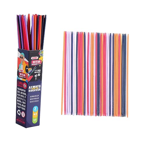 JOINPAYA 1 Satz Farbspielstock Eltern-Kind-Spiel Stöcke Für Aufheben Spielstöcke Aus Holz Kleine Stöcke Bambuspickel Pick-up-Sticks Lustige Spielstöcke Colorful Hölzern von JOINPAYA