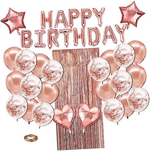 JOINPAYA 1 Satz Geburtstagsballon-set Geburtstagsdekoration Ballons Geburtstag Luftballons Für Weihnachtsfeiern Herzballon Partyballons Geburtstag Luftballons Ballons Golden Papier von JOINPAYA