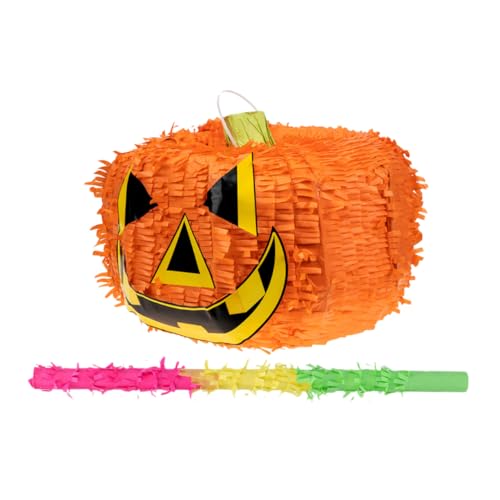 JOINPAYA 1 Satz Kürbis Piñatas Halloween-Party-Pinata Geburtstagsfeier Piñata halloween dekoration halloween kürbis partyzubehör Halloween-Schmuck Halloween-Kürbis-Piñata Papier Orange von JOINPAYA