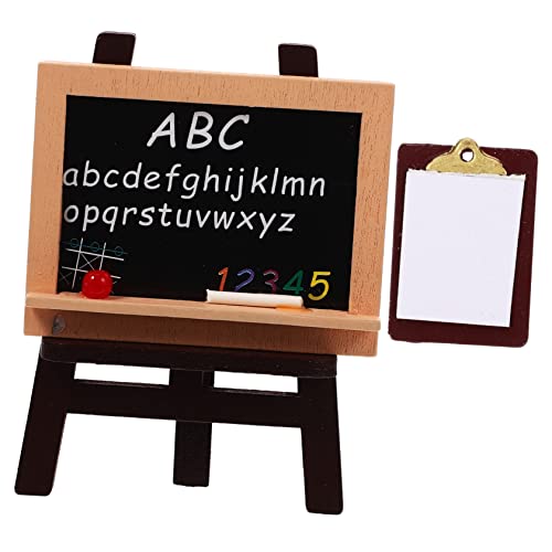 JOINPAYA 1 Satz Mini-Staffelei Mini-Zwischenablage Miniaturtafel Miniatur-Zeichenbrett Tischpuppentafel Write Board wohnaccessoires Hintergrund-Requisite schönes Tafelmodell hölzern von JOINPAYA