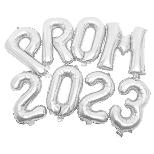 JOINPAYA 1 Satz Partyballons Silberne Luftballons Bündeln Partydekorationen Für Den Abschlussball Herzlichen Glückwunsch, Graduiertenballons Luftballons Für Die Party Silver Aluminiumfolie von JOINPAYA