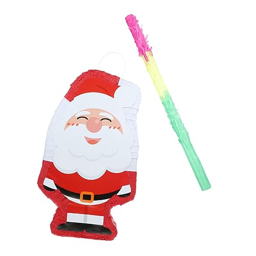 JOINPAYA 1 Satz Weihnachtspinata Für Kinder Weihnachtsdeko Party-anhänger Pinata in Weihnachtsmannform Hängendes Dekor Weihnachts-piñata Weihnachtsmann-partydekoration Party-piñata Papier von JOINPAYA