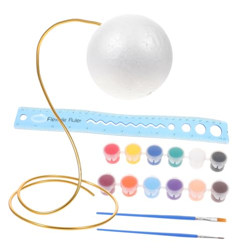 JOINPAYA 1 Satz selber Machen Bastelbälle aus Schaumstoff Schaumstoffball bastelmaterial für Kinder bastelzeug für Kinder Spielzeug für Mädchen 8-10 weiße Bastelschäume Acrylfarbe von JOINPAYA