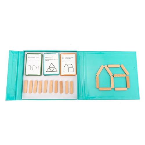 JOINPAYA 1 Set Eiscreme Stick Lernen Eiscreme Stick Geformtes Design Kinder Pädagogisches Mathematik Entwicklungspapier Blau von JOINPAYA