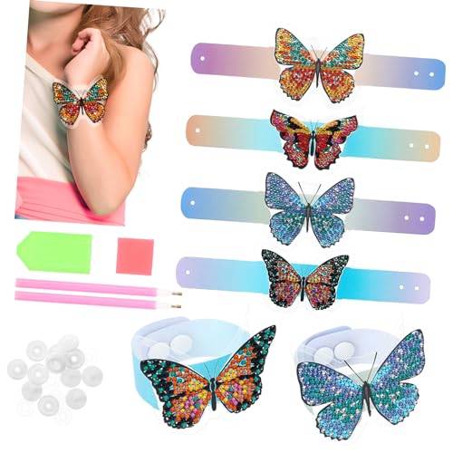 JOINPAYA Schmetterling Diamant Kunst Armband Kit Schmuck Kits Diamant Zeichnung Handwerk Machen Spielzeug Geburtstag von JOINPAYA