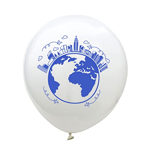 JOINPAYA 10 Stück 12 Ballondekoration Feierballon blauer Ballon goldene Luftballons dekorationen zum tag der erde Hochzeitsballons deckenverkleidung dekoringe Partyballons Partyzubehör Weiß von JOINPAYA