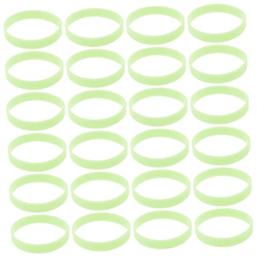 JOINPAYA 100 Stücke Glow Dark Freundschaft Armbänder Silikon Armband Für Jungen Und Mädchen Nacht Lauf Party von JOINPAYA