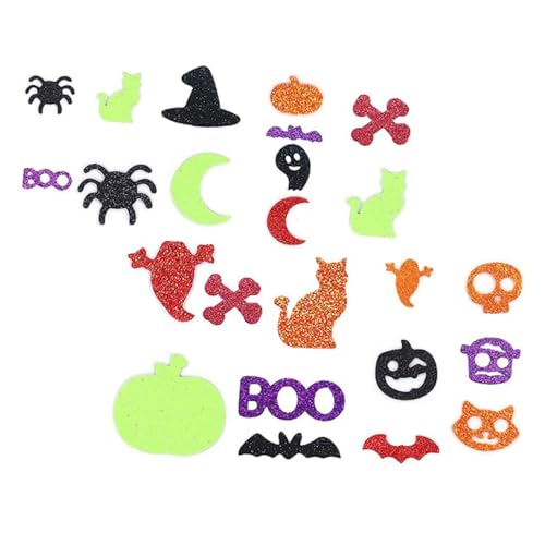 JOINPAYA Selbstklebende Halloween-Aufkleber Aus Schaumstoff 100 Stück Thematische Aufkleber für Partydekorationen Scrapbooking von JOINPAYA