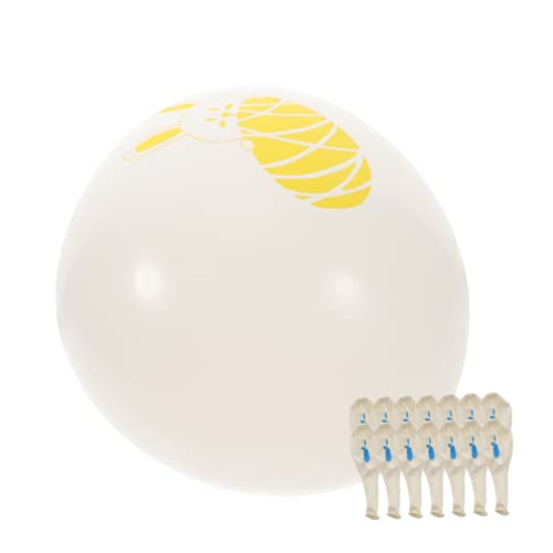 JOINPAYA 100st Hasenballon Ballondekorationen Zu Ostern Luftballons Ostern Osterhasen-ballon Frühlingsparty Party-requisite Mylar-ballons Babyballons Frühlingsballons Tierkorb Yellow von JOINPAYA