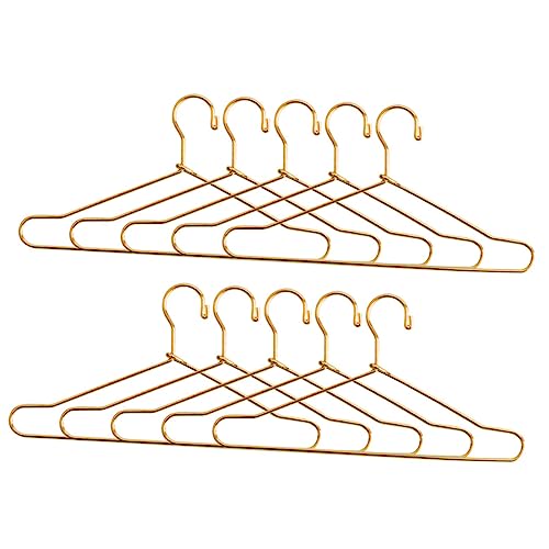 JOINPAYA 10St Puppenaufhänger Miniatur kleiderbügel Puppenkleiderbügel Mini Kleiderständer Puppen Kleidung Hanger Puppen Babys Puppen Kleiderbügel für Hunde Mini-Hausornamente Eisen von JOINPAYA