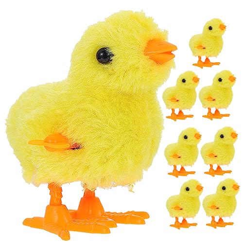 JOINPAYA 10St Uhrwerk Huhn Hühnerspielzeug für Kinder osterküken dekor Küken Spielzeug kinderspielzeug Kinder Spielzeug Lustiges Aufziehspielzeug Plüsch-Spielzeug zum Aufziehen Plüschstoffe von JOINPAYA