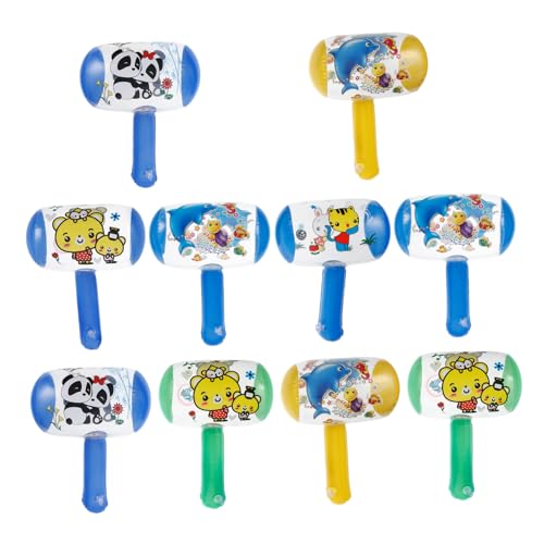 JOINPAYA 10st Hammer Bläst Auf Aufblasbarer Cartoon-hammer Aufblasbarer Aufblasbarer Hammer Quietschender Hammerhammer Gefälligkeiten Für Zirkuspartys Quietschendes Hammerspielzeug Colorful von JOINPAYA