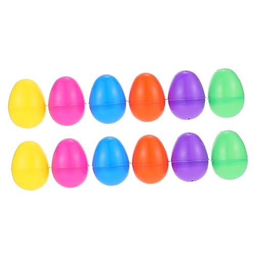 JOINPAYA 12 Stk nachgeahmte Eier gefülltes Osterei Eierschale osterparty ei kinder ostereier spielzeug für kinder kid toys spielzeuge befüllbare ostereier dekorative ostereier Plastik von JOINPAYA