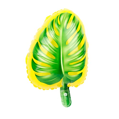 JOINPAYA 12 Stück Monstera-Ballons Folienballons mit Blättern wasserballon Ballonpumpe wand polsterung hawaii party dekoration Hawaii-Ballons Luftballons aus Aluminiumfolie Green von JOINPAYA