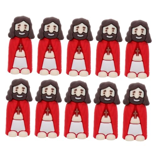 JOINPAYA 12St Jesus-Statue als dekorative Statue Statuenspielzeug -Statue Jesus Statue Kleine Jesusstatue Gastgeschenke zur Taufe religiöse Miniaturen Plastik rot von JOINPAYA