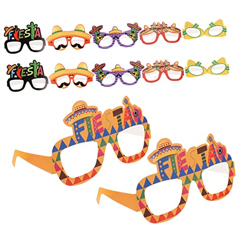 JOINPAYA 12St Mexikanische Papierbrille favorisieren Partybrille Tischläufer thematisiert faschingsbrille karnevalsbrille Mexikanische Festivalbrille mexikanische Brille Fiesta-Glas von JOINPAYA