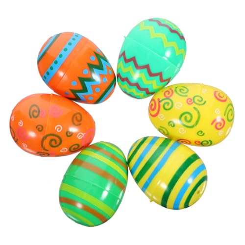 JOINPAYA 12St Osterei fillable easter eggs eierfarben ostern easter ostergeschenke ostereierfolie passende Eier Automatenstrohhalm Befüllbare Eierornamente Osterdeko Plastik von JOINPAYA