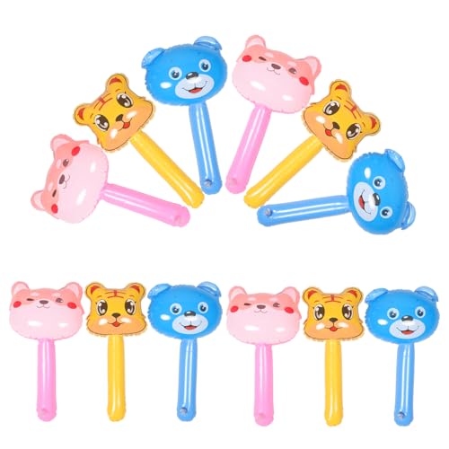 JOINPAYA 12 Stücke Aufblasbare Dschungel Tiere Stick Spielzeug Pvc Tiger Adler Blow up Spielzeug für Jungen und Mädchen von JOINPAYA