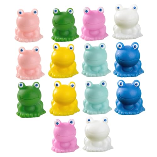 JOINPAYA 14St Mini-Tiermodell Cute Decor mikrolandschaft tortendekoration kuchendekoration Auto Dekoration Outdoor- kleine Froschfiguren Mini-Frosch-Modell Froschfiguren aus Kunstharz von JOINPAYA