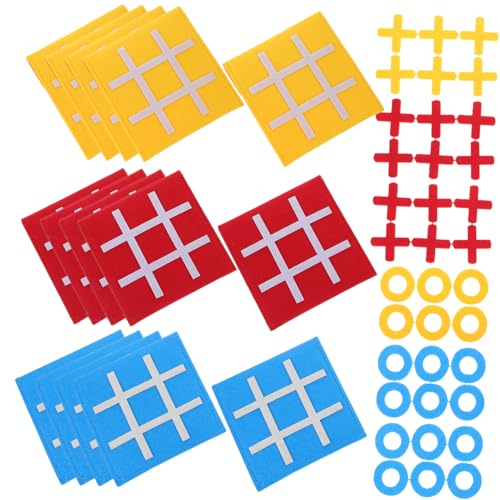 JOINPAYA 15 Stück Mini Schachbrett Mit Neun Quadraten Aus Schaumstoff Tictactoe Spiel Kognitive Spiele Tictactoe Familienspiel Passendes Puzzle Spielzeug Kinder Tictactoe Spiel von JOINPAYA