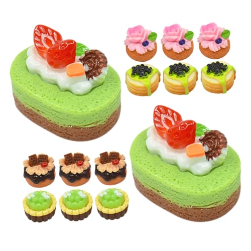 JOINPAYA 15 Stücke Simulierte Obst Kuchen Modelle Künstliche Dessert für Home Office Mall Display von JOINPAYA