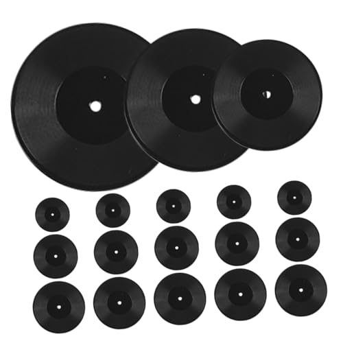 JOINPAYA 18 Stk Mini-Vinylmodell Miniatur-Schallplattenalben Miniatur-Musikzimmer-Bausatz retro spielzeug puppenhaus einrichtung Miniaturspielzeug Dekorationen für Schallplatten Plastik von JOINPAYA