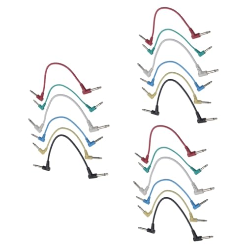 JOINPAYA 18 Stück Rechtwinkliges Patchkabel Pedal Patchkabel Netzteil 635 Gitarren Patchkabel Effektpedal Patchkabel Gitarren Effektpedalkabel Gitarreneffekt Stromkabel von JOINPAYA