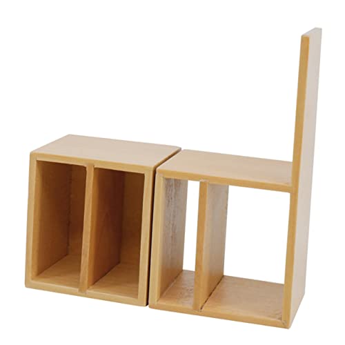 JOINPAYA 1Stk Regalmodell für kinderspielzeug Children Toys - holzschrank winziges winzige Möbel Herd Mini-Basteldekoration Mini-Schrank basteln hölzern von JOINPAYA