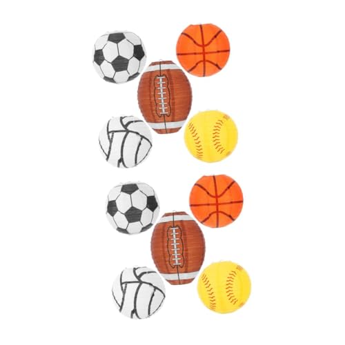 JOINPAYA 2 Sätze Basketball-fußball-laternenanhänger Basketball-papierlaternen Dekorative Laternen Für Den Amerikanischen Fußball Papier Laternen Party-papierlaterne Eisen 5 Stück * 2 von JOINPAYA