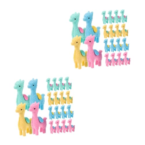 JOINPAYA 2 Sätze Radiergummi Figuren Cool Miniatur Frosch Hund Erasers for Adventsgeschenke Für Schulanfang Mini-alpaka-modell Kindergäuer 20 Stück * 2 von JOINPAYA