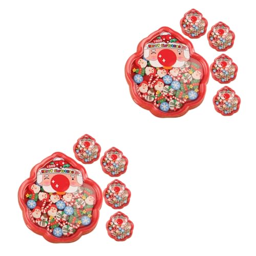 JOINPAYA 2 Sätze Weihnachtsradiergummi Zarte Radiergummis Weihnachts-kit Frohe Weihnachtsgeschenke Weihnachtsbaumdekoration Weihnachtsaccessoires Christbaumschmuck Mini-radierer 5boxen * 2 von JOINPAYA