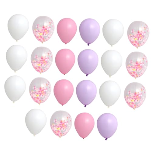 JOINPAYA 2 Sets 22 Stück Ballon Kucheneinsatz Ballon Kuchen Picks Mini Konfetti Ballons Hochzeits Luftballons Hochzeitstorte Topper Cupcake Ballon Picks Hochzeit Cupcake Topper von JOINPAYA