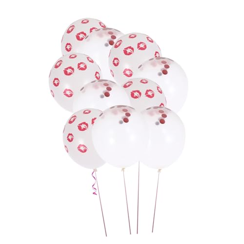 JOINPAYA 20-Teiliges Set Lip Latexballon Party dekorativ Luftballons für den Junggesellinnenabschied konfettiballone decorations for living room Partydekorationen Partyballons aus Latex von JOINPAYA