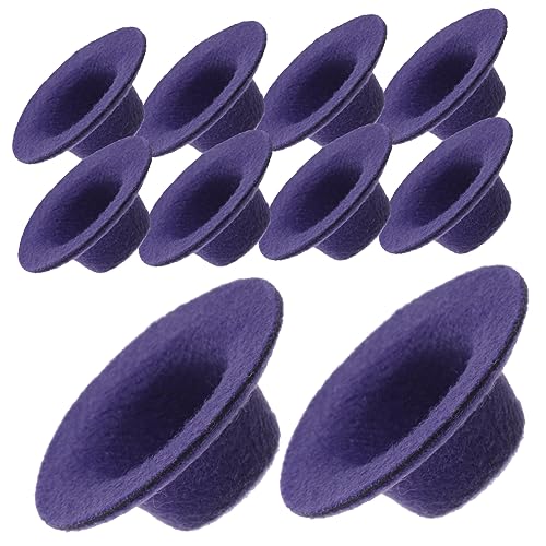 JOINPAYA 20St Hut Zubehör Hüte weiche Puppen Strohhut Stoffpuppen für Mädchen doll Accessories verkleidungsaccessoires Puppenhut kleine Puppen Mini-Hut Plastik Violett von JOINPAYA