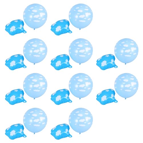 JOINPAYA 20st Partydekoration Wolke Ballons Babyparty Party-dekorationsballons Partygeschenke Geburtstagsballon Aufblasbare Ballons Dekoration Aus Wolkenballons Aluminiumfolie Blue von JOINPAYA