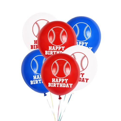 JOINPAYA 24 Stück Luftballons Mit Baseball-muster Dekorative Latexballons Für Partys Mit Baseball-motto von JOINPAYA