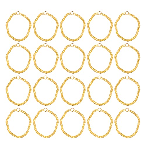 JOINPAYA 25St Mini-Goldkette Puppenhalsketten klobige Goldkette Kette Halsband Halskette Puppen Kleidung Puppen Klamotten Puppenoutfit Puppe Halskette Puppe Goldkette Legierung Golden von JOINPAYA