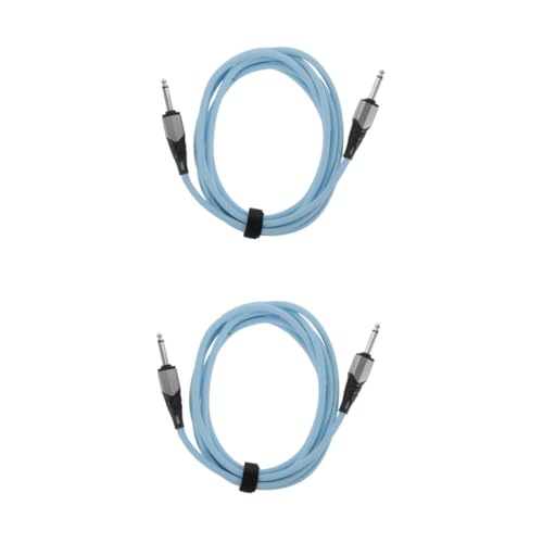 JOINPAYA 2St Gitarren-Audiokabel Audio-Video-Kabel Gitarrendraht Gitarrenakkorde Gitarrenkabel kabel für elektrische gitarre Patchkabel gitarre Gitarrenverstärkerkabel PVC Sky-blue von JOINPAYA