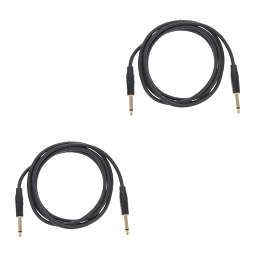 JOINPAYA 2st 65mm Audio Kabel Lautsprecheradapter Audiokabel Für Gitarre Kopfhöreradapter Gitarre Kabel Versorgung Gitarren-anschlusskabel Patchkabel Gitarre Black Sauerstofffreies Kupfer von JOINPAYA