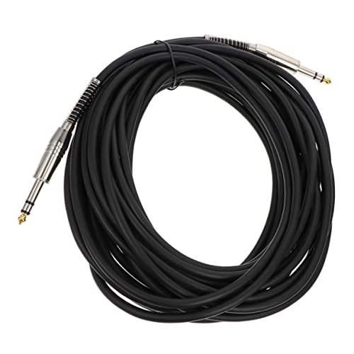 JOINPAYA 2st Audiokabel Für E-gitarre Stereokabel Professionelles Audiokabel Basskabel Zubehör Für Mikrofone Aux-kabel Gitarre Bass-zubehör Lautsprecher-audiokabel Black Umweltschutz-pvc von JOINPAYA