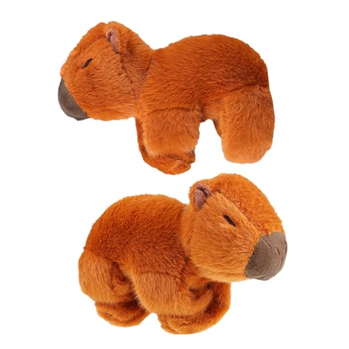 JOINPAYA 2st Capybara-puppe Capybara Party Dekorationen Capybara Gefüllte Capybara Plüschspielzeug Plüsch-capybara-schlagarmband Süße Capybara Weich Light Brown Tuch von JOINPAYA