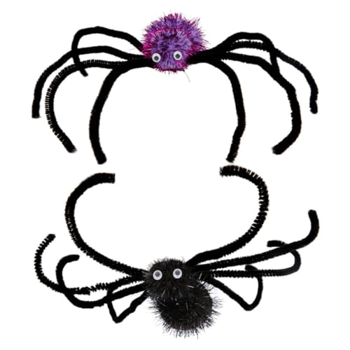 JOINPAYA 2st Kostümparty-accessoire Neuartige Spinnenhaarnadel Halloween-haarspange Frauen Halloween-haarnadel Halloween-spinne Rave-accessoires Haarspangen Haarklammer Plastik von JOINPAYA