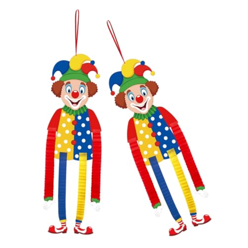 JOINPAYA 2st Partydekorationen Für Kinder Clown-themenparty-Dekorationen Zubehör Für Zirkus-mottopartys Karnevalsdekorationen Für Veranstaltungen Papier von JOINPAYA