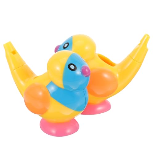 JOINPAYA 2st Wasservögel Pfeifen Kinder Pfeifen Gunst Spielzeug Mit Vintage Vogelpfeife Vogelgeräuschemacher Kinderpfeife Bademusical Neuheit Wassergrasmücke Lustig Yellow Abs von JOINPAYA