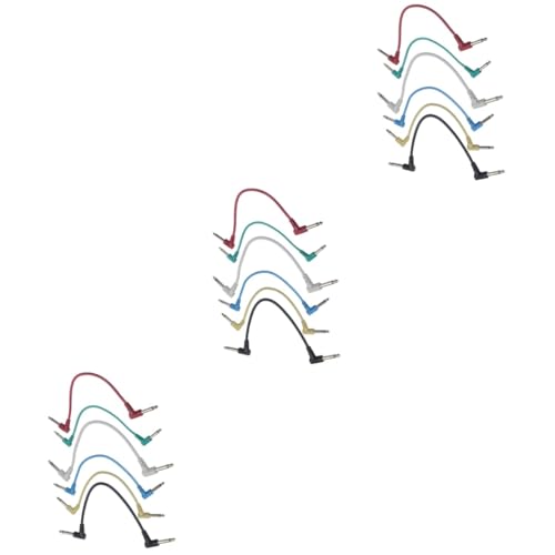 JOINPAYA 3 Sätze Effektpedal-patchkabel Effektpedalkabel Für Instrumente E-gitarren-effekte Gitarrenzubehör Ersatzkabel Für Gitarreneffekte Stoßverbinder Gitarren-patchkabel 6 Stück * 3 von JOINPAYA