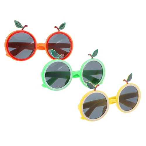 JOINPAYA 3 Stück Orangefarbene Brille Mandarinen Sonnenbrille Sommerbrille Lustige Partybrille Hawaiianische Brille Hawaiianische Partybrille Partyzubehör Neuheit Partybrille von JOINPAYA